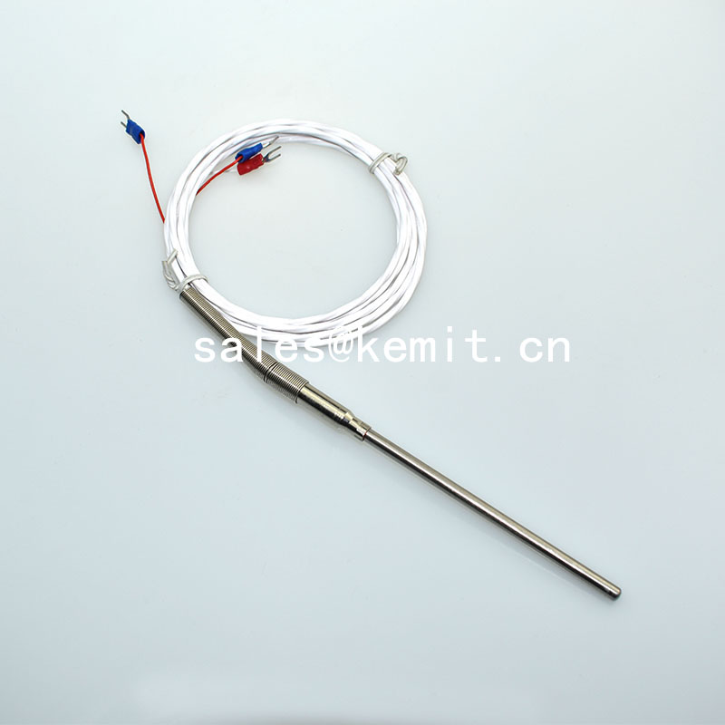 KTR1244 PT100 PT1000 temperature sensor with anti-bend spring