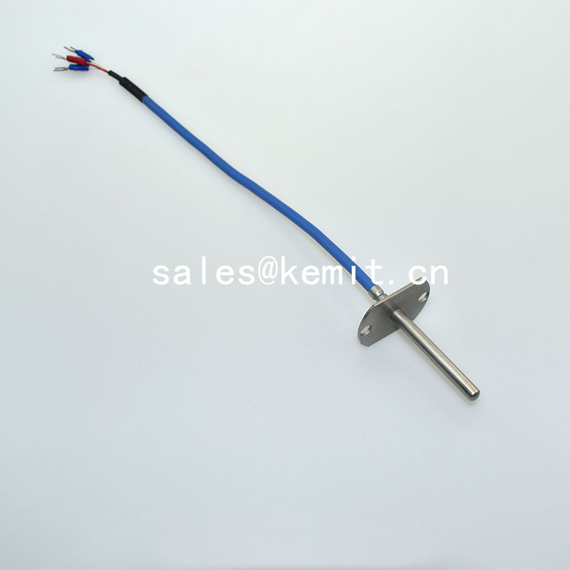 KTR1234 silicone cable flange mounting PT100 sensor for  burner