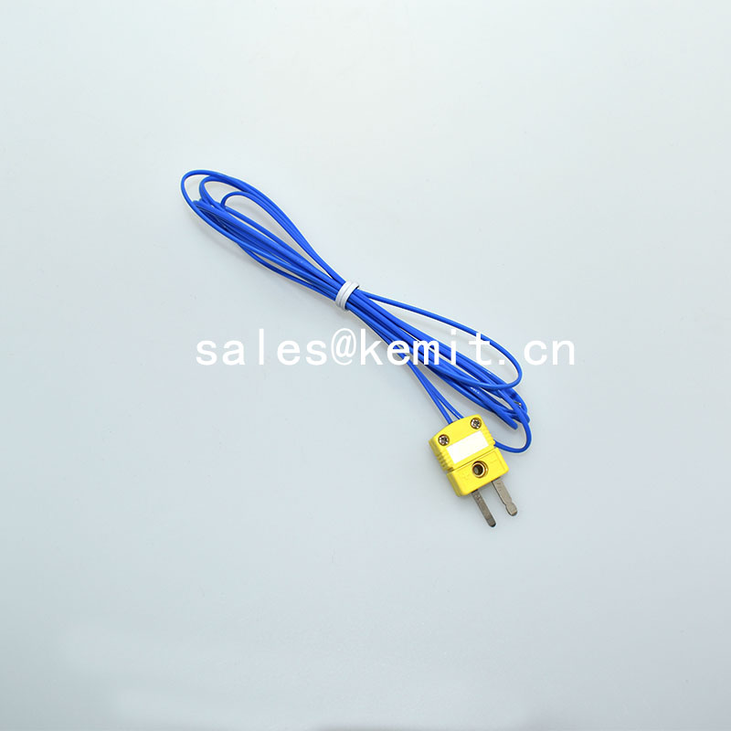 KTR1238 teflon leads K type thermocouple with mini connector